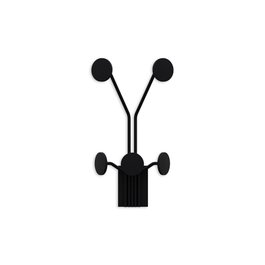 Wallity Giraffe Gancho de pared metálico Negro